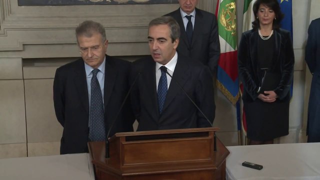 Roma - Consultazioni al Quirinale del Gruppo parlamentare Popolo della Libertà (23.12.12)