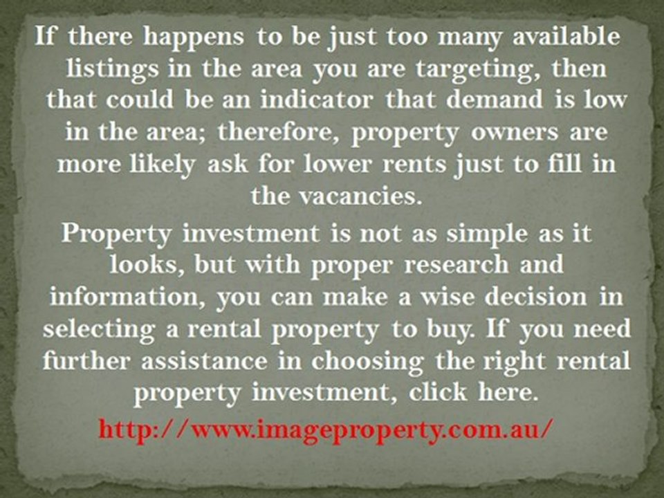 Points to Consider When Looking for the Perfect Rental Property