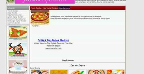 Pizzacı Kız Oyunu