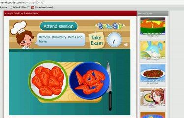 Çilekli ve Portakallı Salata