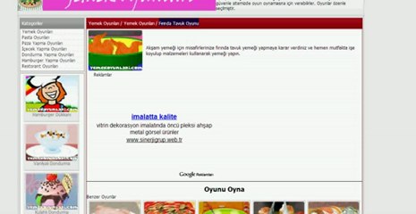 Fırında Tavuk Oyunu