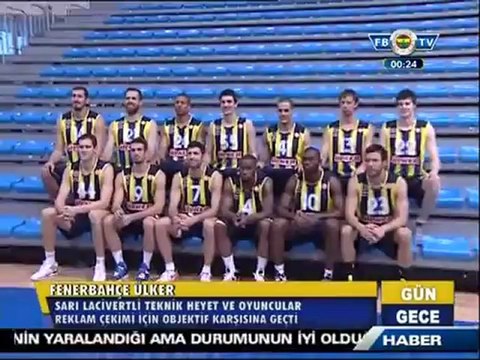 24 Aralık 2012 Fenerbahçe Ülker Ana Sponsor Ülker için Fotoğraf Çekimine Katıldı