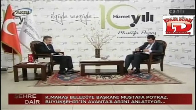 K.Maraş Belediye Başkanı MUSTAFA POYRAZ 24 ARALIK 2012 -AKSU TV Şehre Dair Programı 8