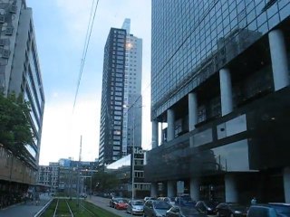 Rotterdam, Pays-Bas : gratte ciel du centre ville