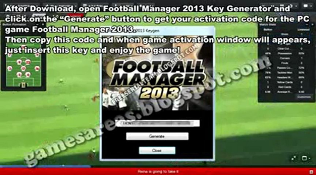 Football Manager 2013 - KEYGEN + CRACK (cle Générateur) , télécharger 100% Download