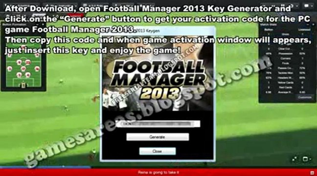 Football Manager 2013 - KEYGEN + CRACK (cle Générateur) , télécharger 100% Download