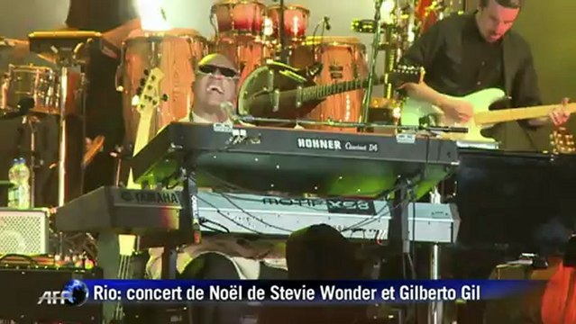 Mégaconcert de Noël à Copacabana avec Stevie Wonder et Gilberto Gil
