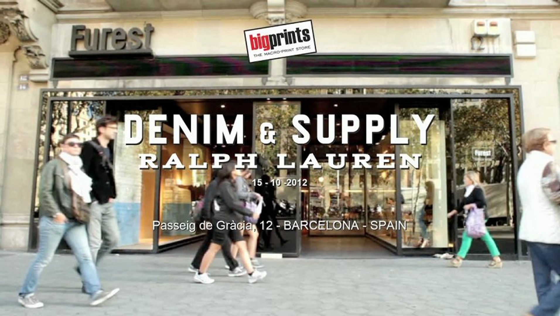 Espectacular decorado para escaparate Ralph Lauren en Passeig Gracia  Barcelona - Vídeo Dailymotion