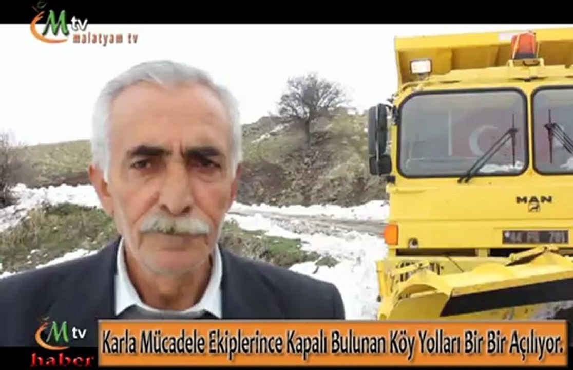 Karla Mücadele Ekiplerince Kapalı Bulunan Köy Yolları Bir Bir Açılıyor.