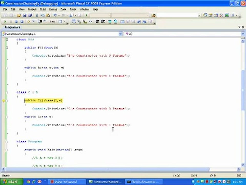 ConstructorChainingEg 21 of 30