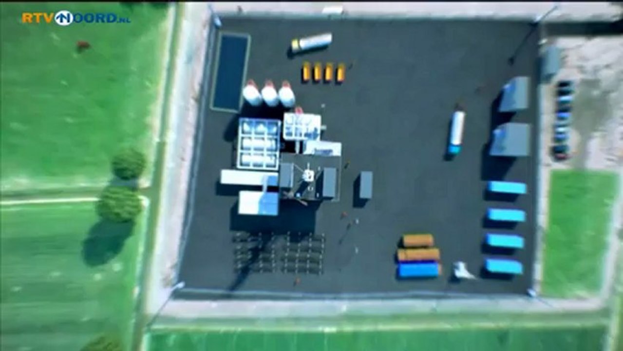 Hypermoderne boorinstallatie naar Groningen - RTV Noord