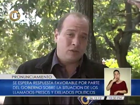 Esperan pronunciamientos favorables por parte del gobierno en casos de los llamados presos políticos