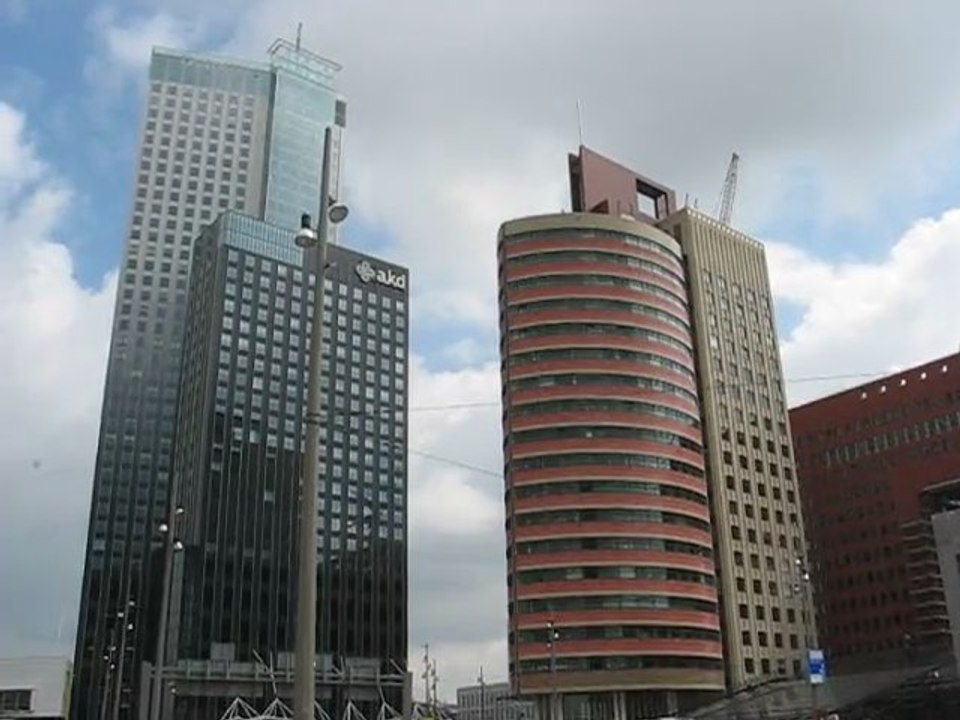 Rotterdam, Pays-Bas : beaux gratte ciel