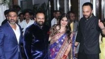 Shahrukh, Kareena & Ajay Devgn @ Rohit Shetty's SISTER's wedding RECEPTION