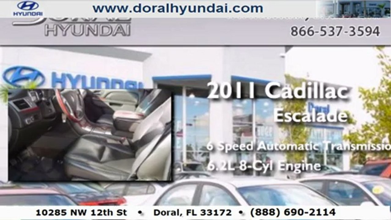 Used 2011 Cadillac Escalade ESV Platinum Edition Miami FL @ Doral Hyundai