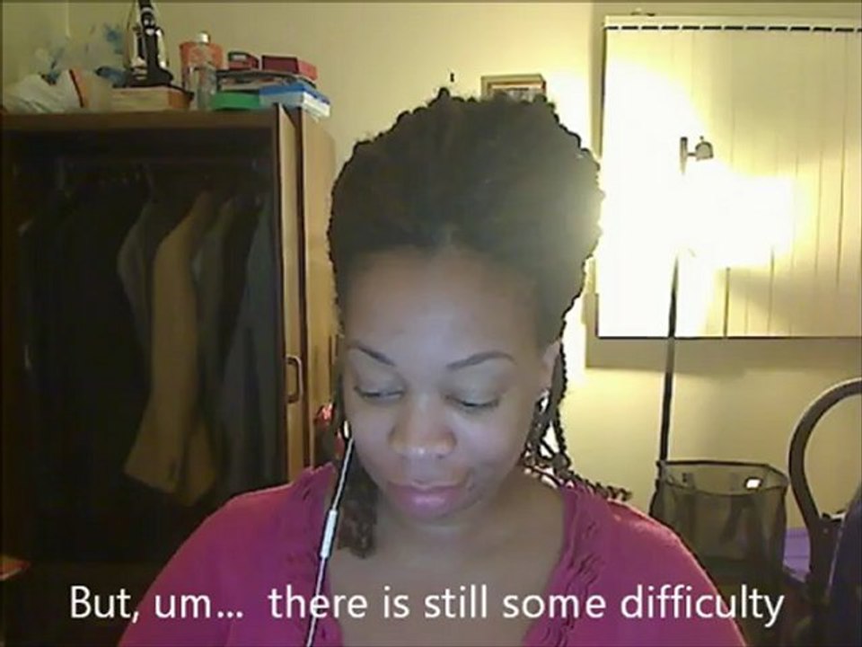 Danielle practicing French 12 26 2012