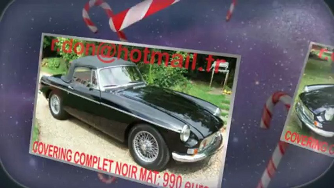 MG B, MG B, essai video MG B, covering MG B, MG B peinture noir mat