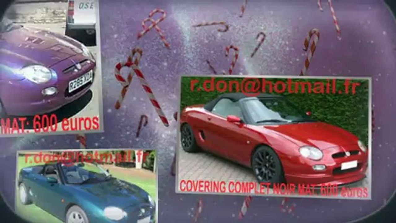 MG F, MG F, essai video MG F, covering MG F, MG F peinture noir mat