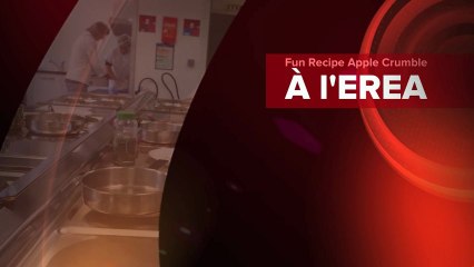 Apple crumble recipe à l'EREA LEA Le Corbusier