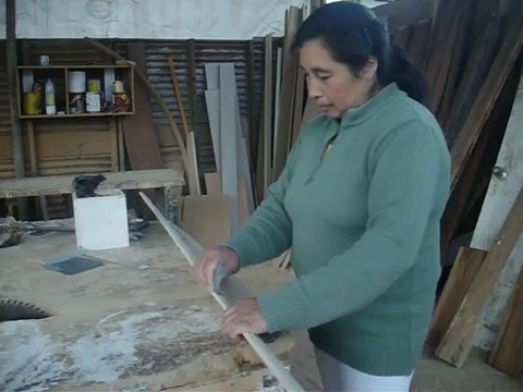 Amada Yepes à l'ouvrage