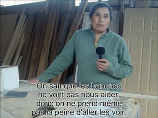 Amada Yepes menuisière en Equateur