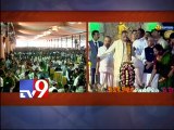 CM KKR pays tributes to telugu legends at Telugu Summit
