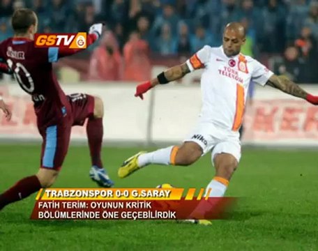 FUTBOL Trabzonspor Maç Sonu Fatih Terim