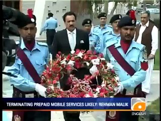 Geo News Summary - Terminating Prepaid Mobile Services Likely- Rehman Malik.mp4