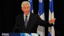 Bloc leader Gilles Duceppe talks about money owed Quebec