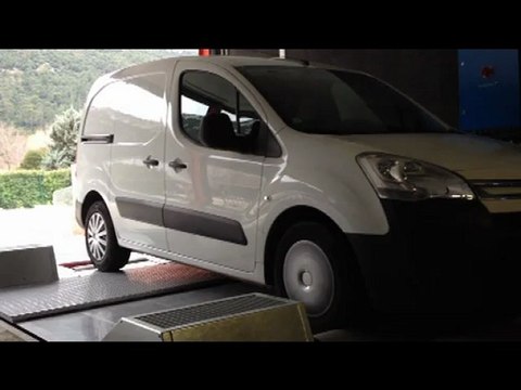 ::: o2programmation ::: Citroën Berlingot 2011 1.6L HDI 75@109cv Reprogrammation Moteur sur Banc de Puissance Cartec Marseille Gemenos