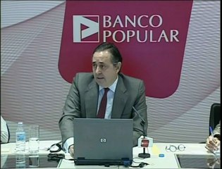 Part 1.Banco Popular, presidido por Angel Ron presenta sus resultados dentro de la crisis que atraviesa España