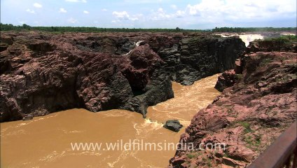 2521.Raneh Falls in Panna district, Madhya Pradesh.mov