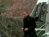 Obama returns to Washington as fiscal cliff looms