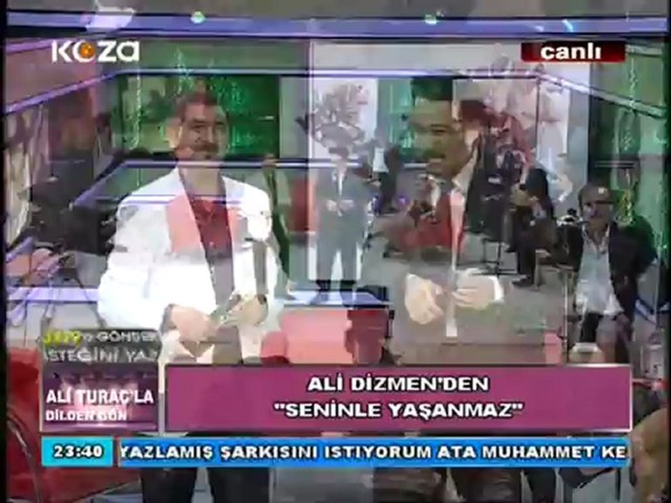 KOZA TVDEN CANLI YAYINLANAN ALİ TURAÇ'LA DİLDEN GÖNÜLE PROGRAMIMIN ''ALİ DİZMEN  ''SENİNLE  YAŞANMAZ''
