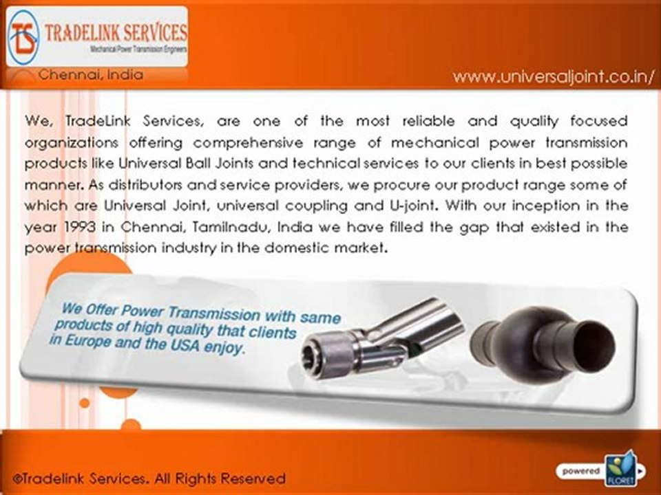 Universal Joint Supplier in Chennai