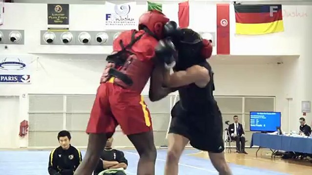 Open de France de Wushu Sportif 2012 / Finale Sanda Juniors -80kg / Keyne Weixeler vs Emeric Mahonza