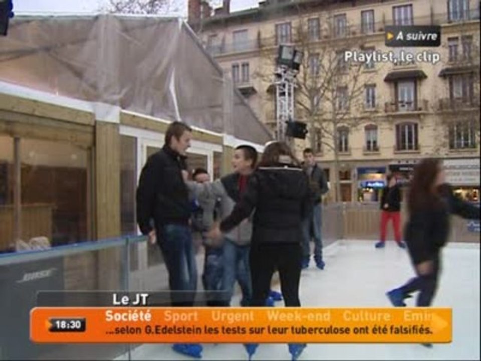 Ouverture de la patinoire des Lumières (Lyon)
