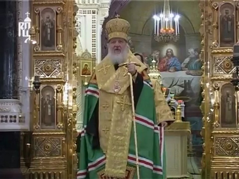 Слово Патриарха перед Новогодним молебном