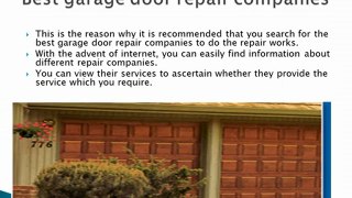 El Dorado Garage Door Repair Company