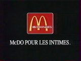 Publicité Mc Donald's 1999