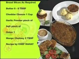 Food evening with Rahat - Peach Crumble, Mango Chutni Sandwich (Episode 172) Part 2 of 2.mp4