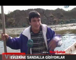 Evlerine sandalla gidiyorlar