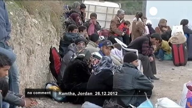 Syrian refugees seek shelter in Jordan - no comment