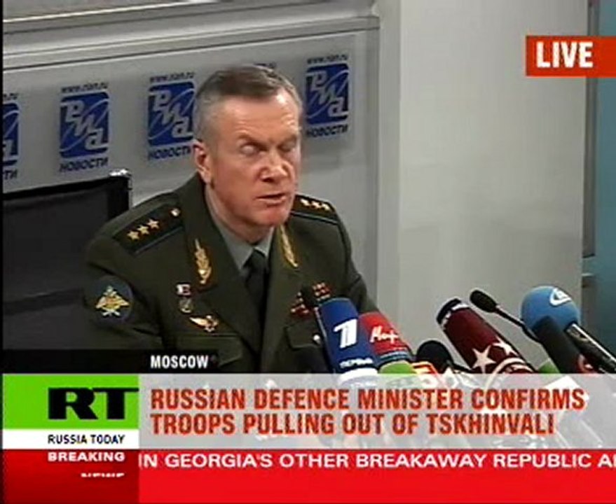 Russia's Defence ministry spokesman press-conference