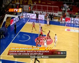 KADIN BASKETBOL | Özet: Galatasaray 58 - USO Mondeville 47