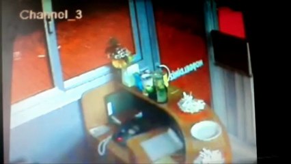 Hırsızlık Güvenlik Kamerasında