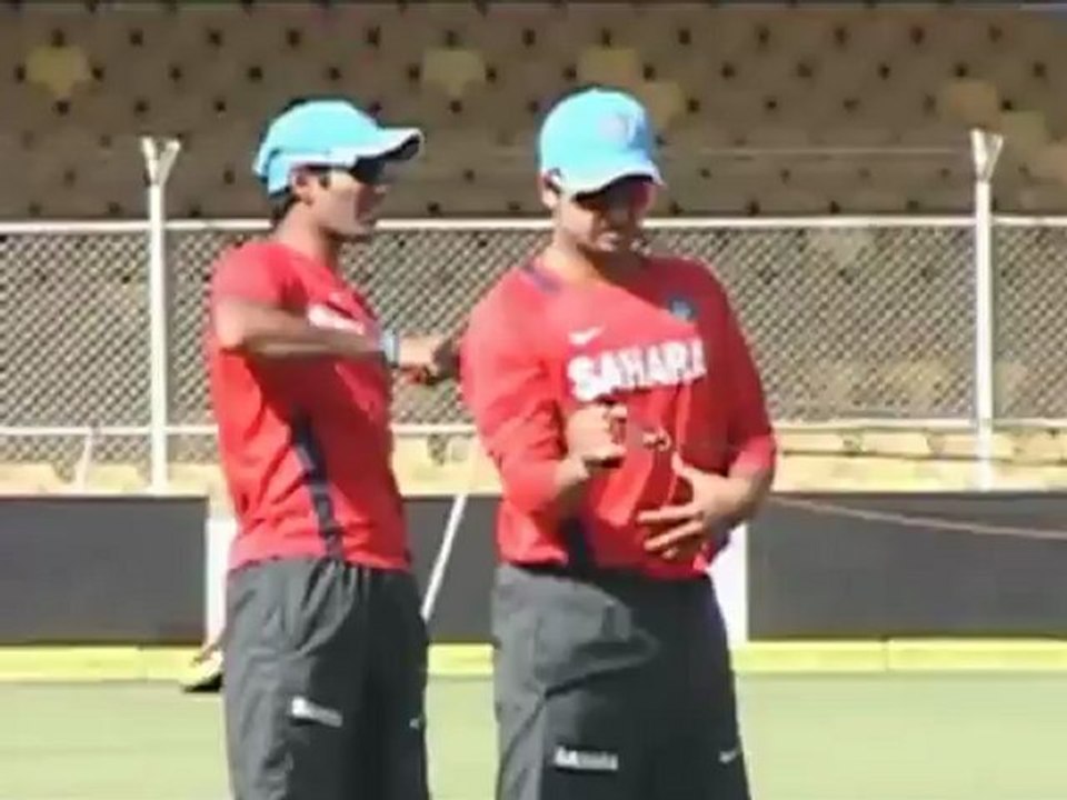 Team India in practice session