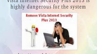Uninstall Vista Internet Security Plus 2013 - Quickly Delete Rogue Anti-Spyware