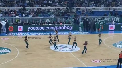 Χορευτικό από τις τσιρλίντερς του Παναθηναϊκού