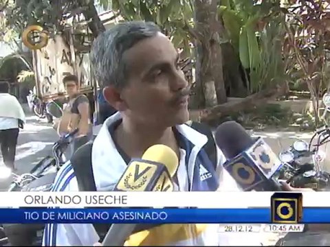 Asesinan de varios disparos en la espalda a joven de la Milicia Bolivariana